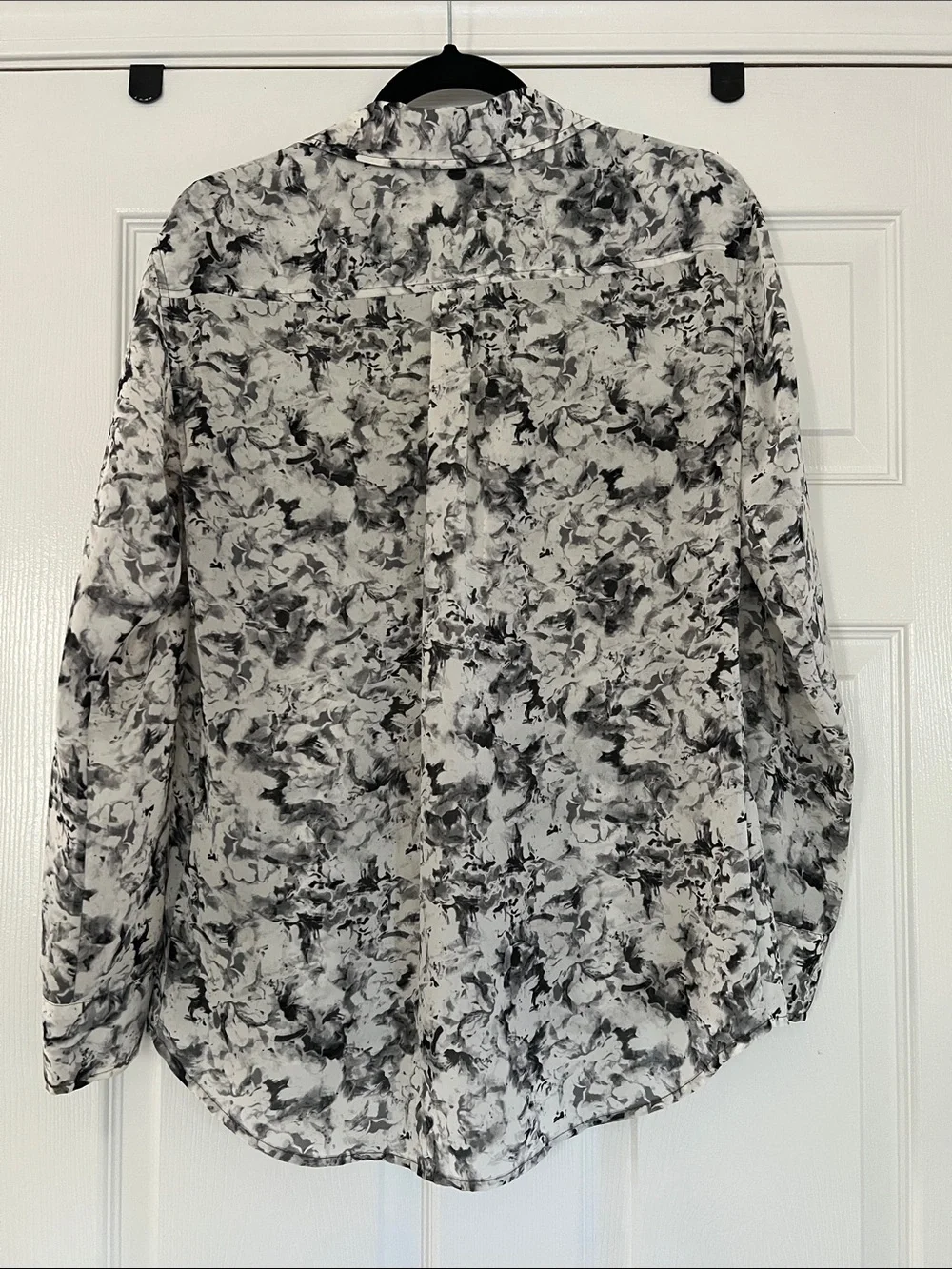 GUESS Black and White Marble Print Shirt - Picture 4 of 4